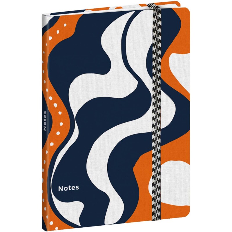 Quo Vadis - Carnet de notes - Papier Tigre - Multicolore - Pages Points (dots) - 15x21 cm - Toile (effet tissé)