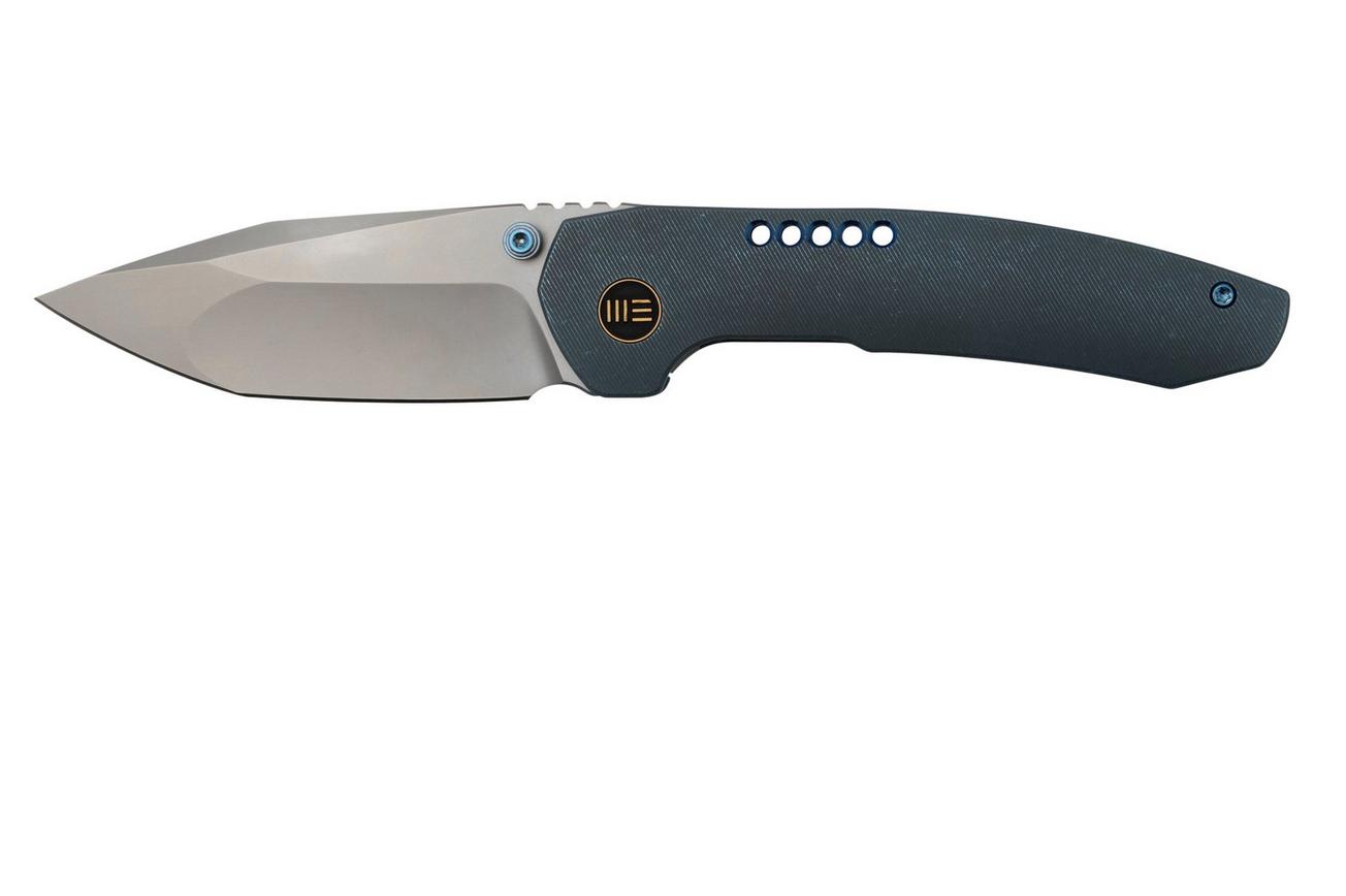 WE Knife Trogon WE22002B-1 Blue Titanium, Bead Blasted CPM 20CV zakmes