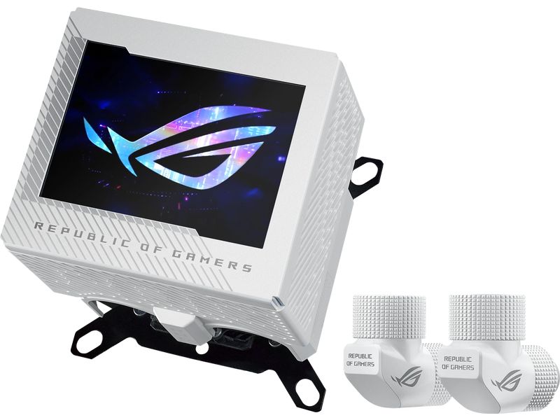 ASUS ROG Wasserkühlung ROG Ryujin III WB LCD White Edition CPU-Wasserblock mit 3.5