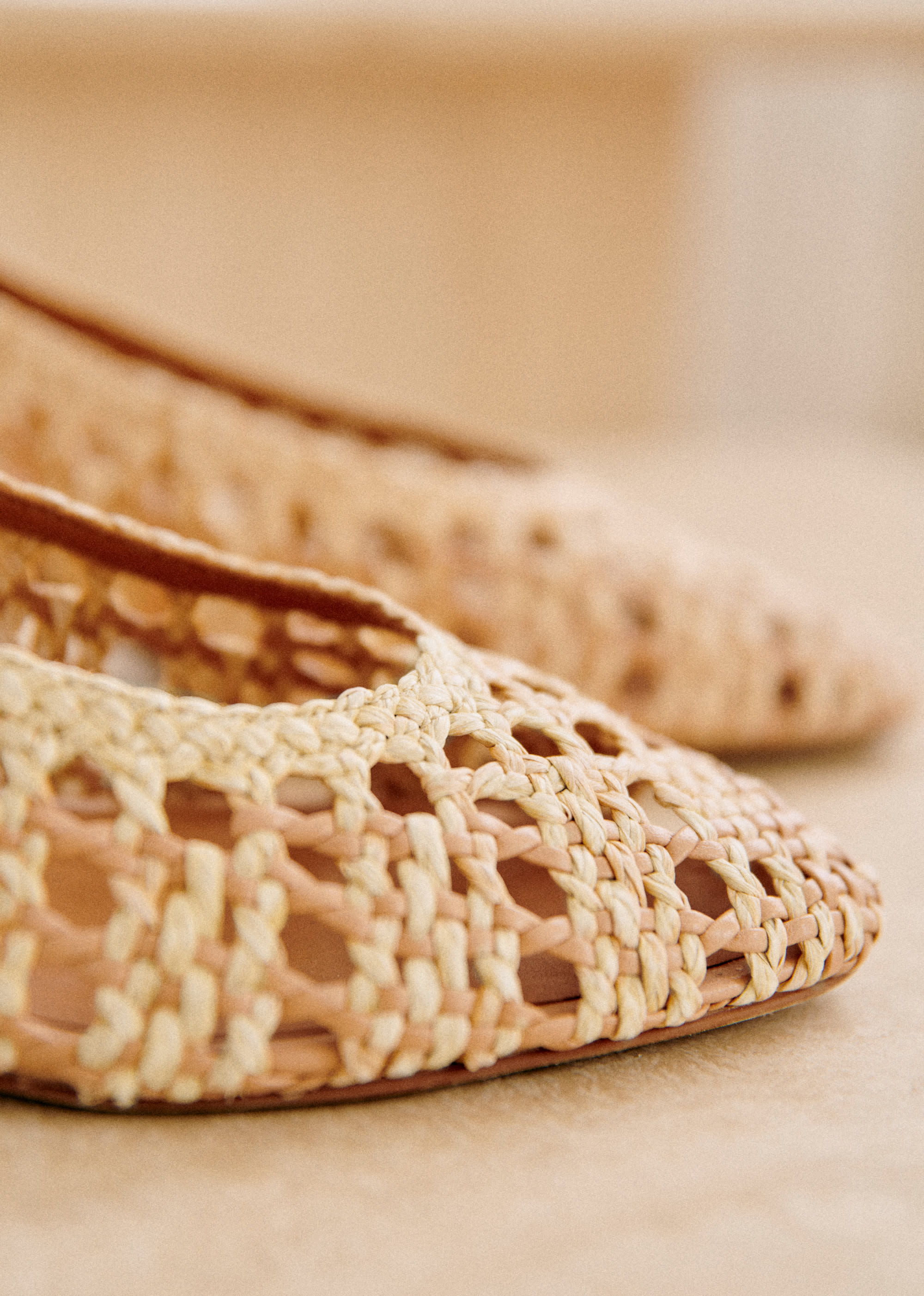 Escarpins Anya - Naturel tressé - SOULIERS/SOULIERS Babies 5906250