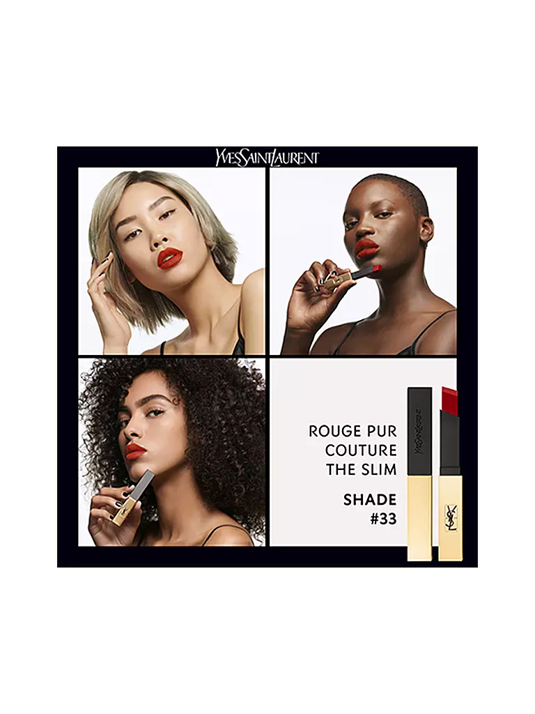YVES SAINT LAURENT Lippenstift - Rouge Pur Couture The Slim ( 33 )  dunkelrot