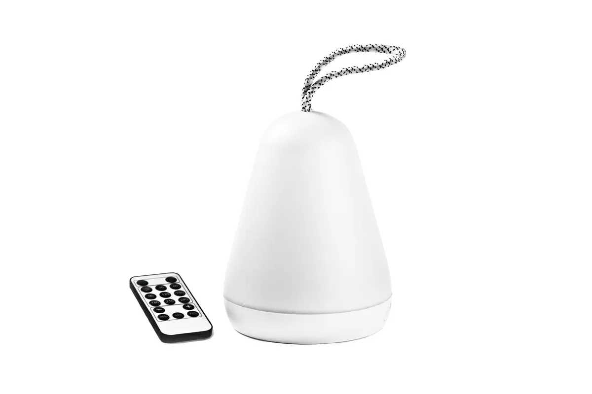 Rabbit & Friends transportabel lampe m. fjernbetjening - hvid/gr