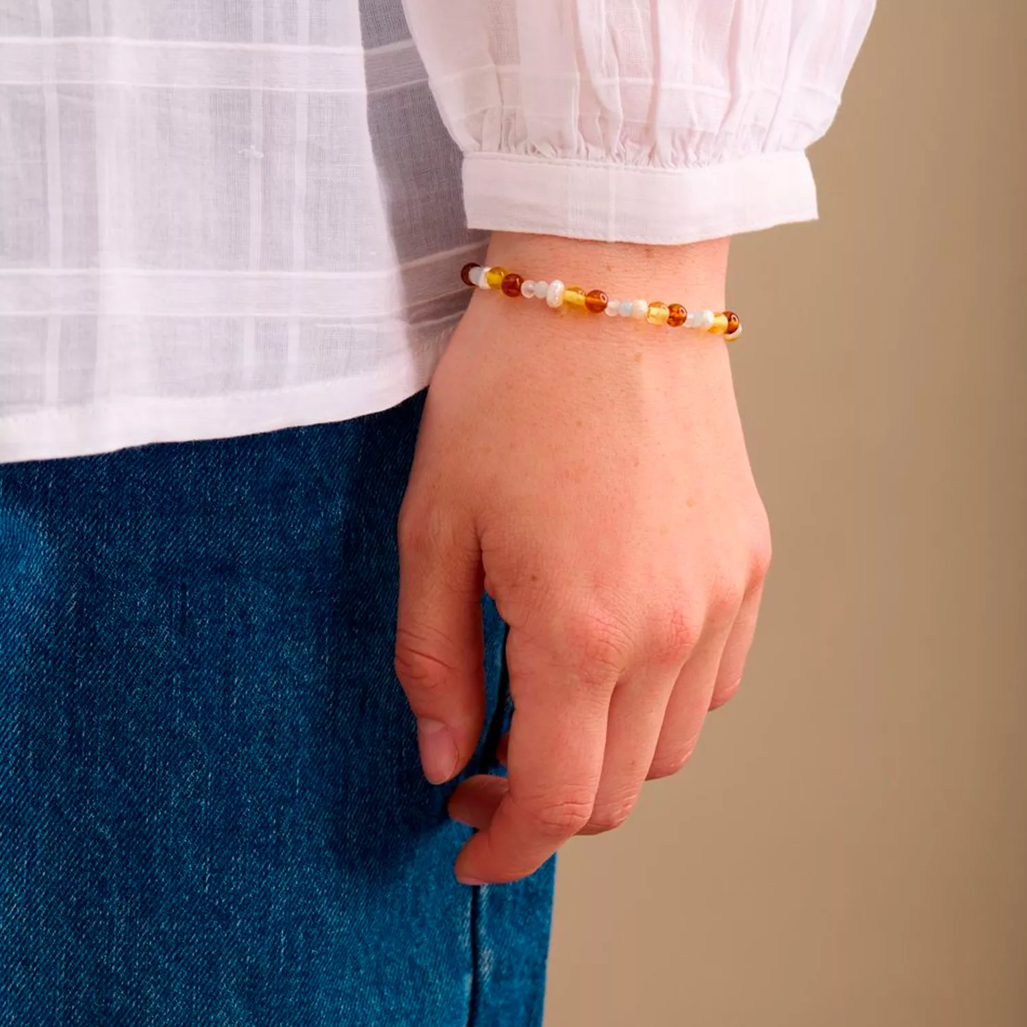 Pernille Corydon Amber Glow Armbånd 18 kt. Forgyldt Sølv b-359-gp