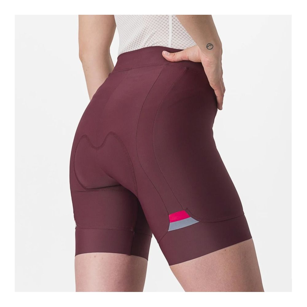 Castelli PRIMA - Cuissard Femme bordeaux/rouge persan