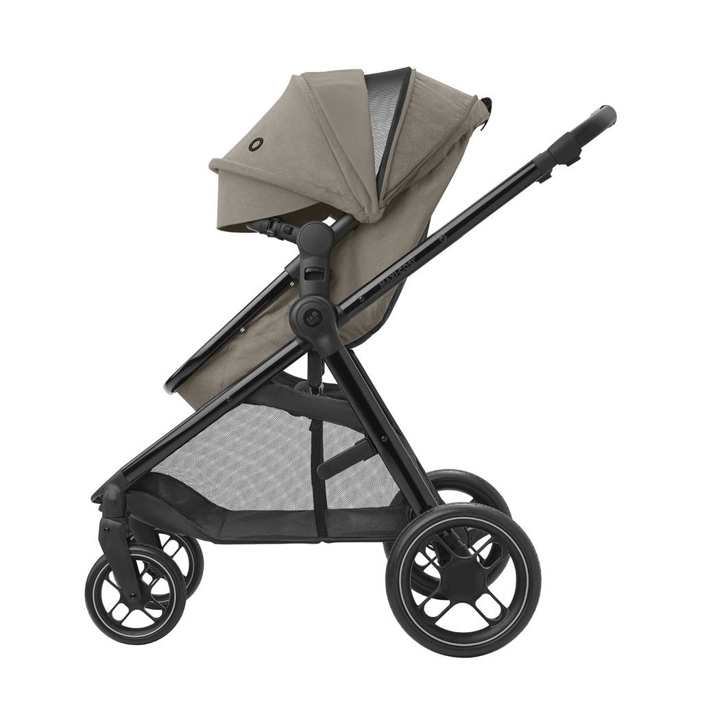 MC Zelia 3 Luxe Twillic Truffle Fr (Black glossy frame & Black Leather)