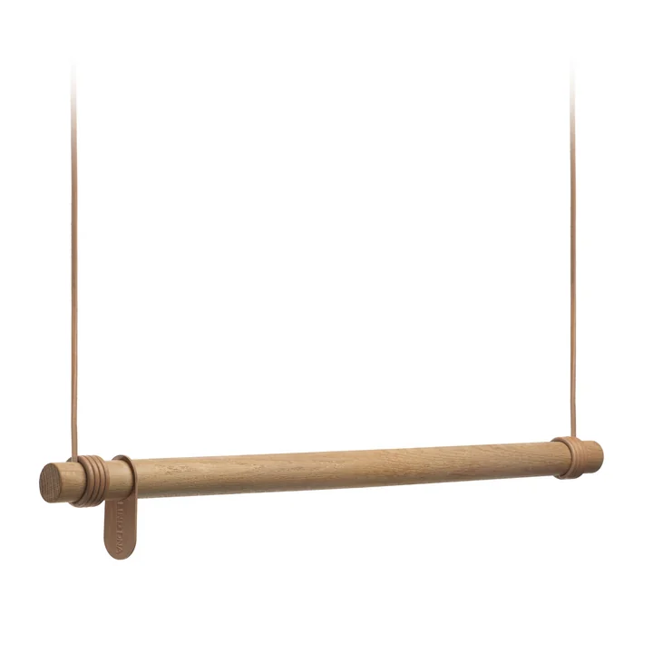 Lind DNA - Swing Hängegarderobe M (80 cm), Eiche natur / Leder natur