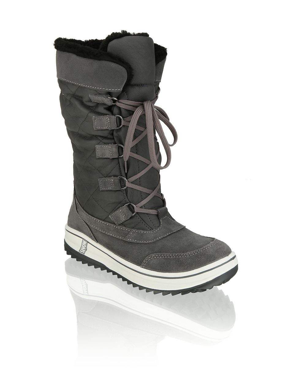 Leder-Textil-Snowboot