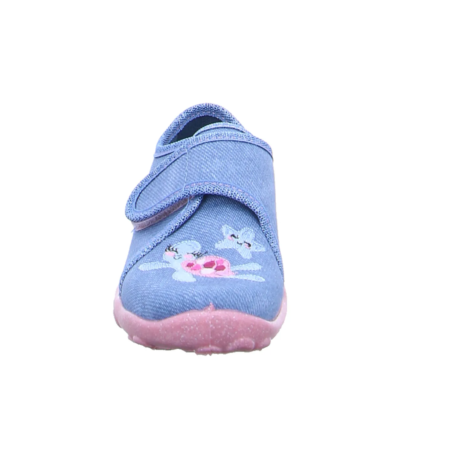SUPERFIT Kinder-Hausschuh Blau Textil  Mädchenhausschuh