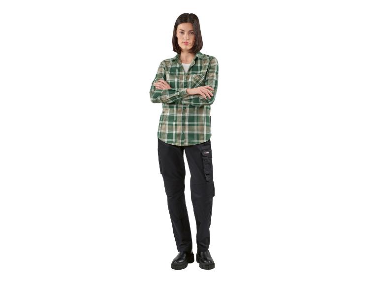 Flanellen dames blouse