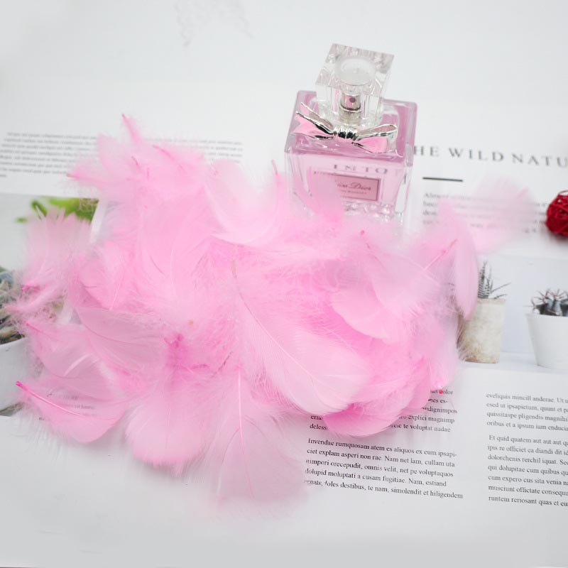 (100er Set) Deko Federn Party / Geburtstag / Hochzeit - Rosa