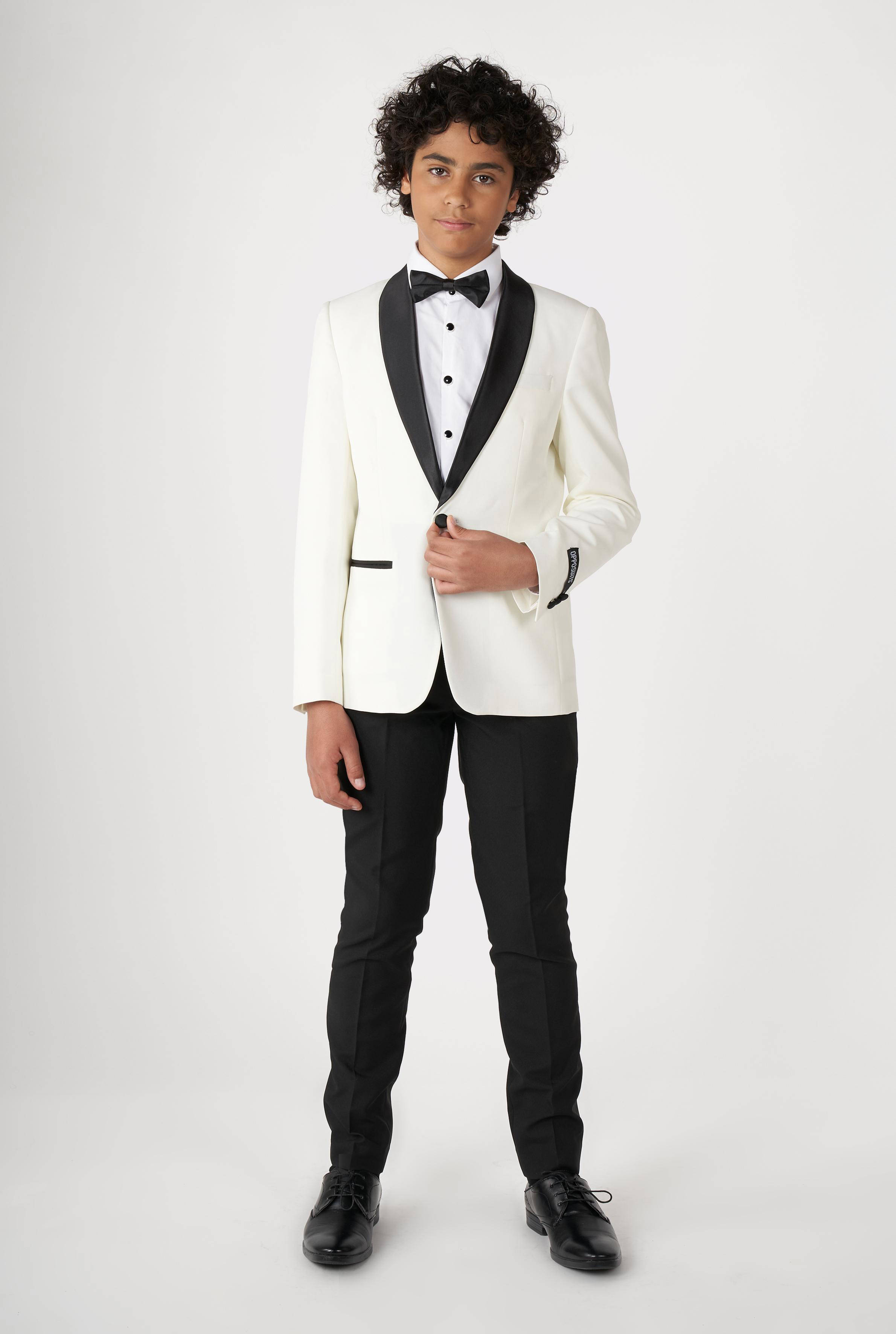 OppoSuits colbert Pearly White wit/zwart