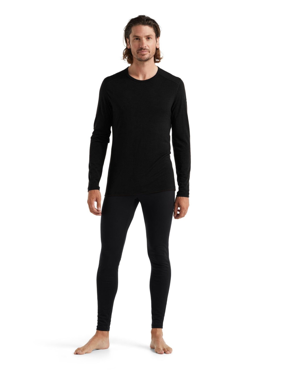 Icebreaker Herren-Langarmshirt 200 Oasis LS Crewe Black
