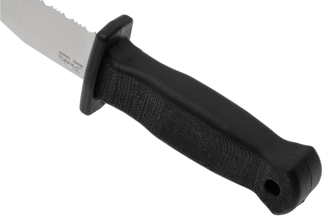 Demko Knives Armiger 2 Serrated Shark Foot ARM2-4034SS-SF-SERR Black TPR, nekmes