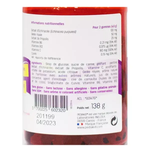 Pediakid Gommes Immunités 60 oursons