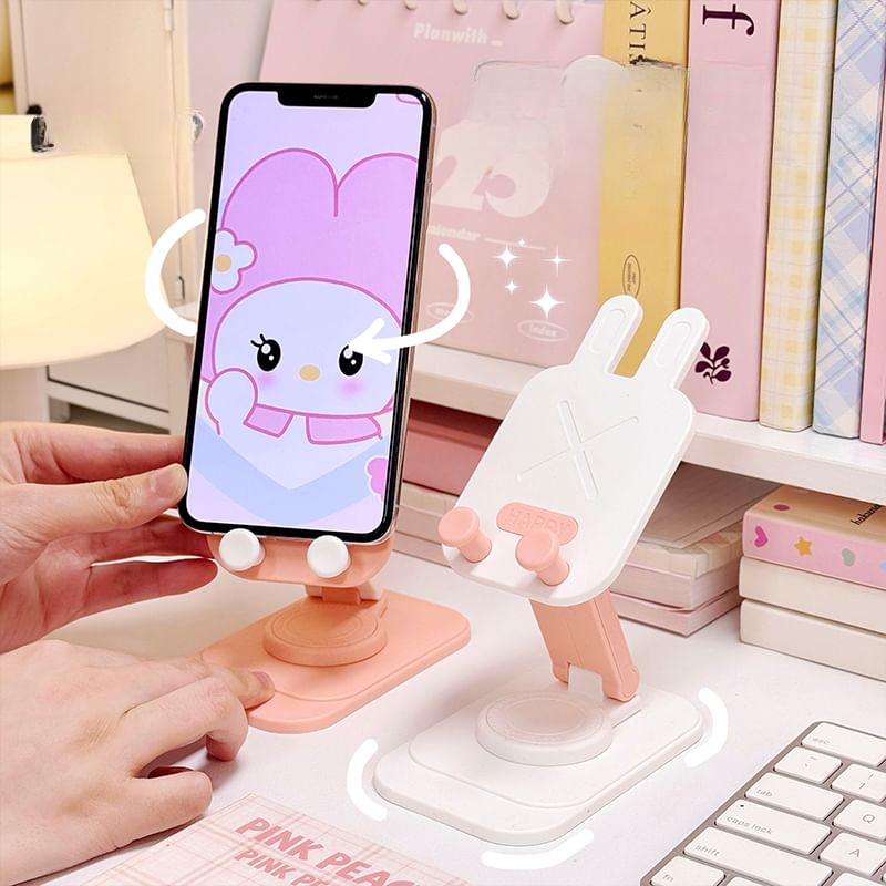 Yunikon - Rabbit Opvouwbare Telefoonstandaard / Draaibare Telefoonstandaard