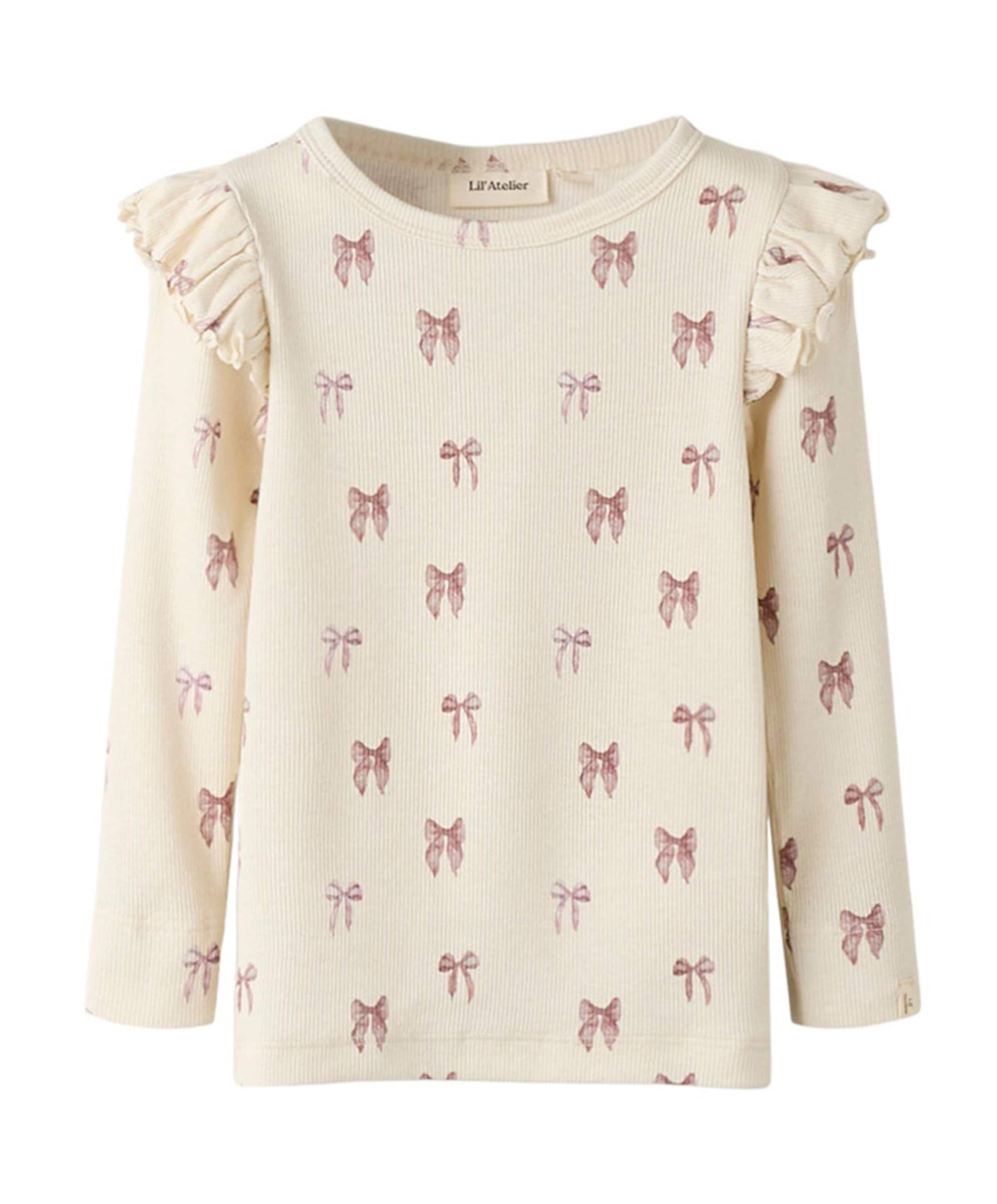 Lil' Atelier Meisjes longsleeve ecru