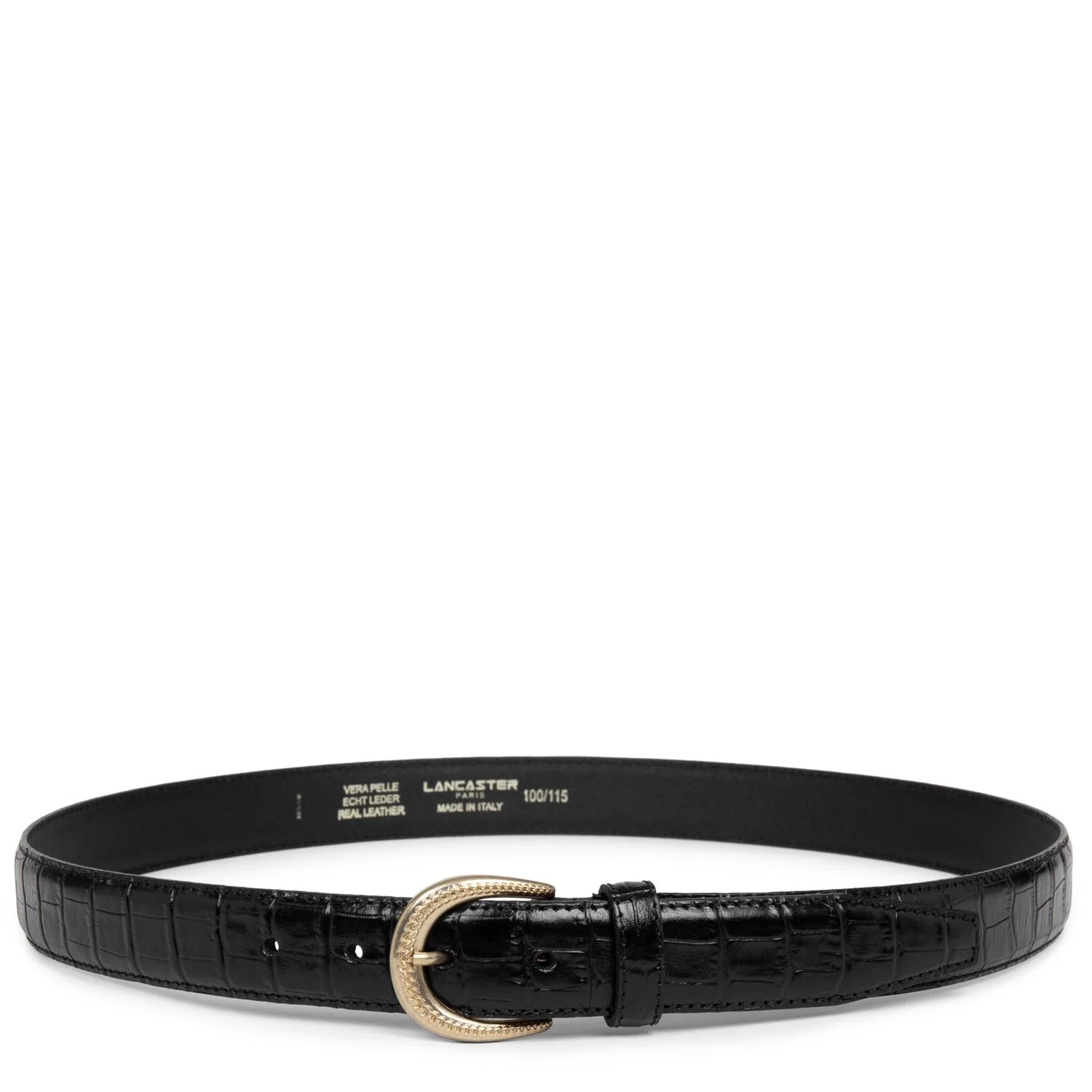 Ceinture Cuir Croco Femme-Ceinture