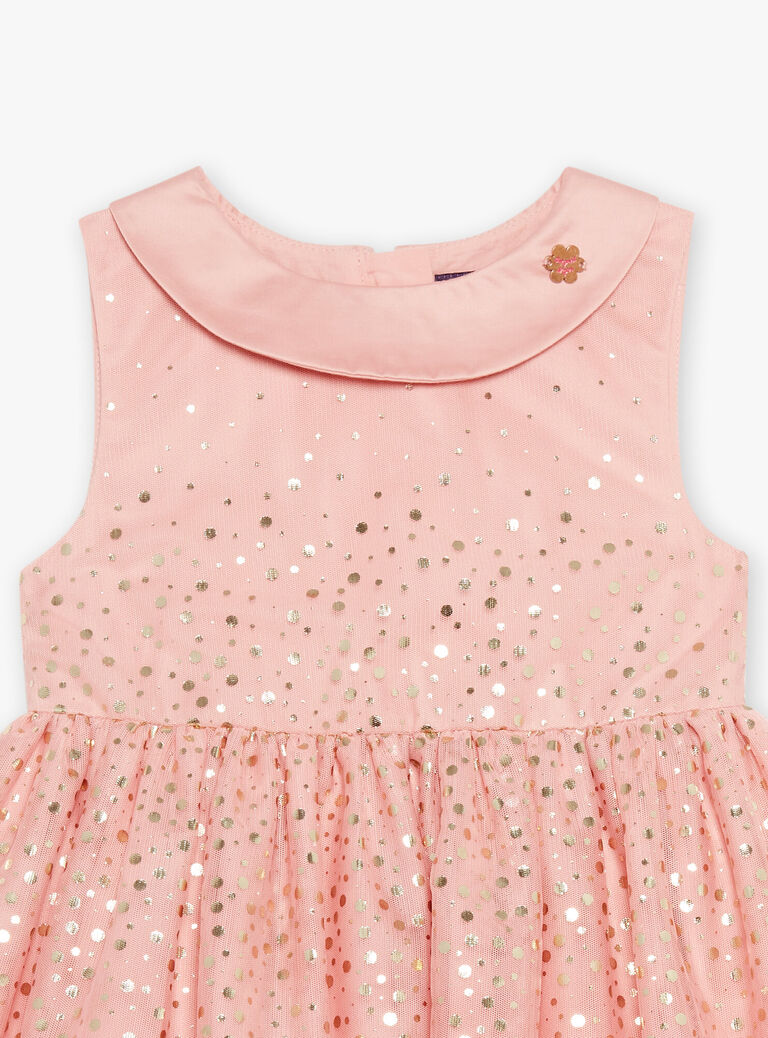 Robe rose à paillettes
