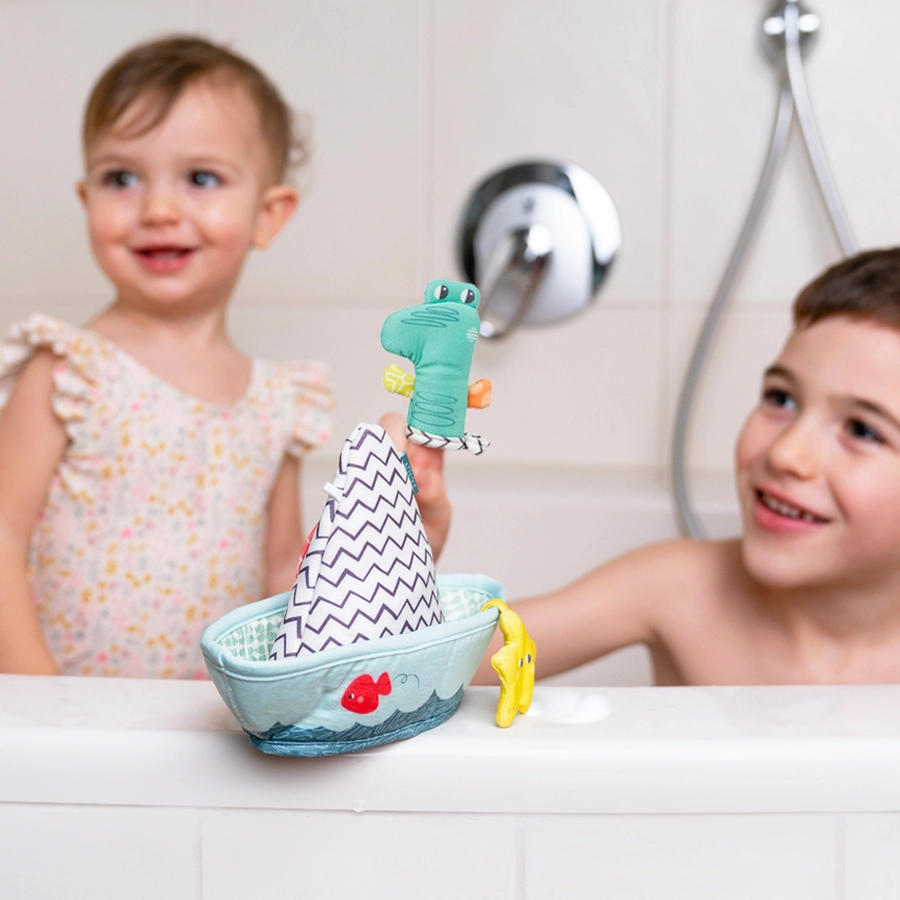 fehn® Badeboot mit Fingerpuppe