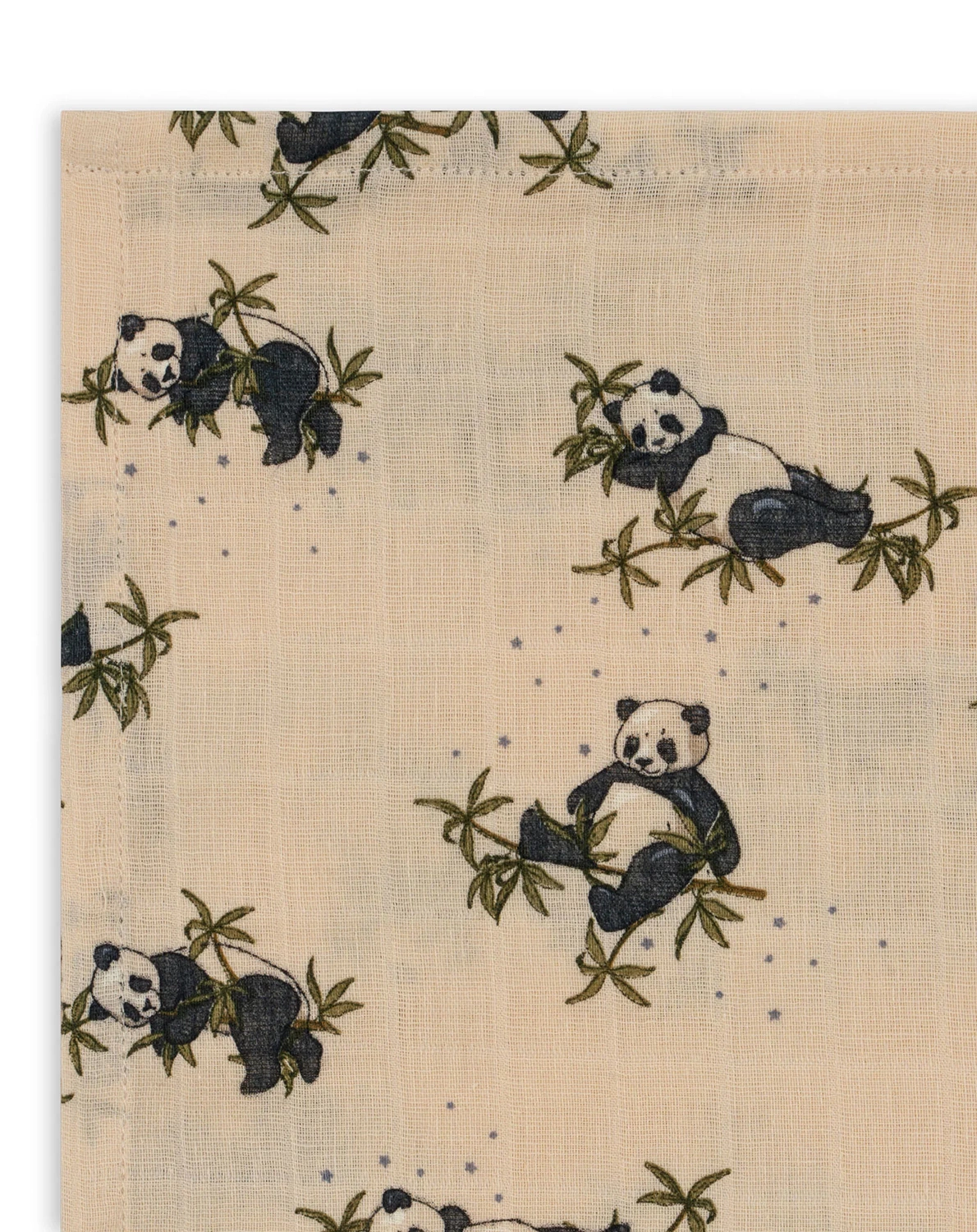 Mulltuch PANDA NUIT (65x65) 3er Set
