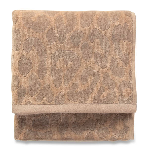 Blokker Handdoek Tijger - 50x100 cm - Beige/Crème