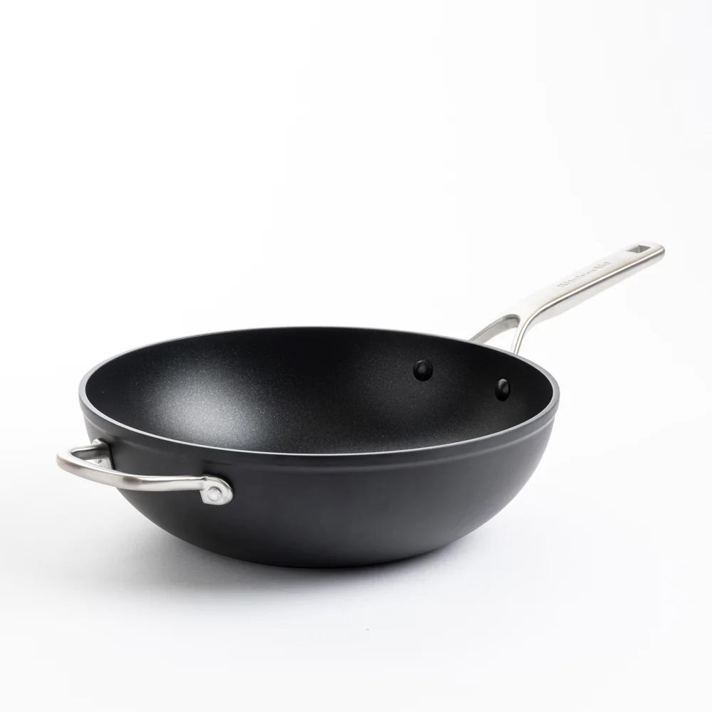 Wok 30 cm en aluminium trempé forgé Kitchenaid