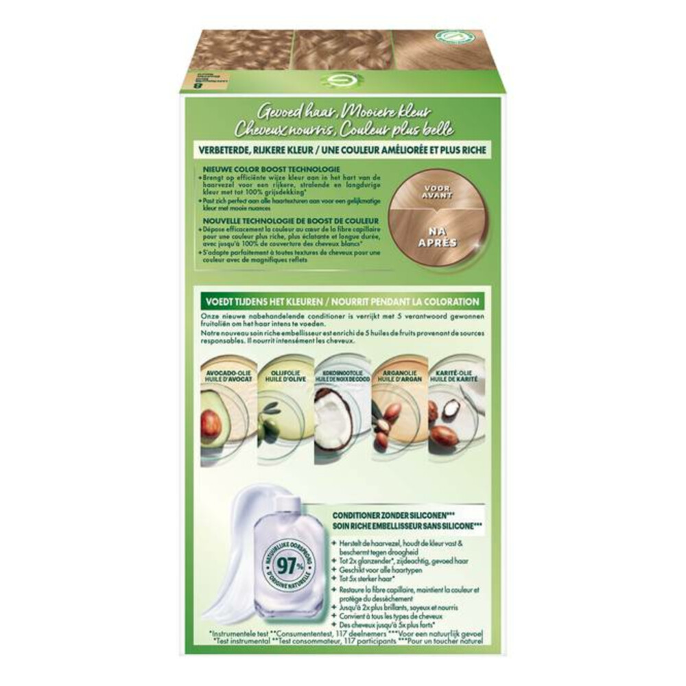 Garnier Nutrisse Ultra Crème Permanente Haarkleuring 8.0 Lichtblond