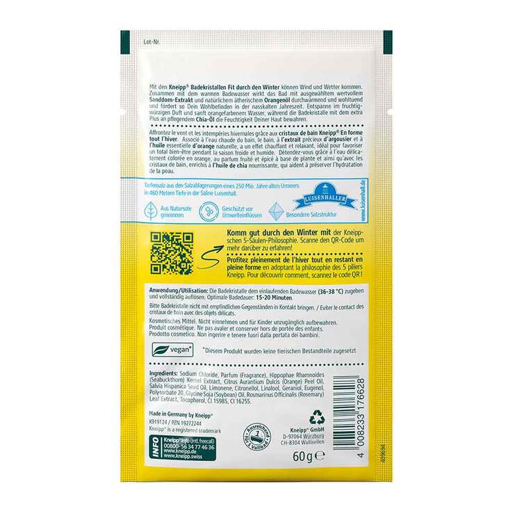 Kneipp Badekristalle Fit durch den Winter, 60 g