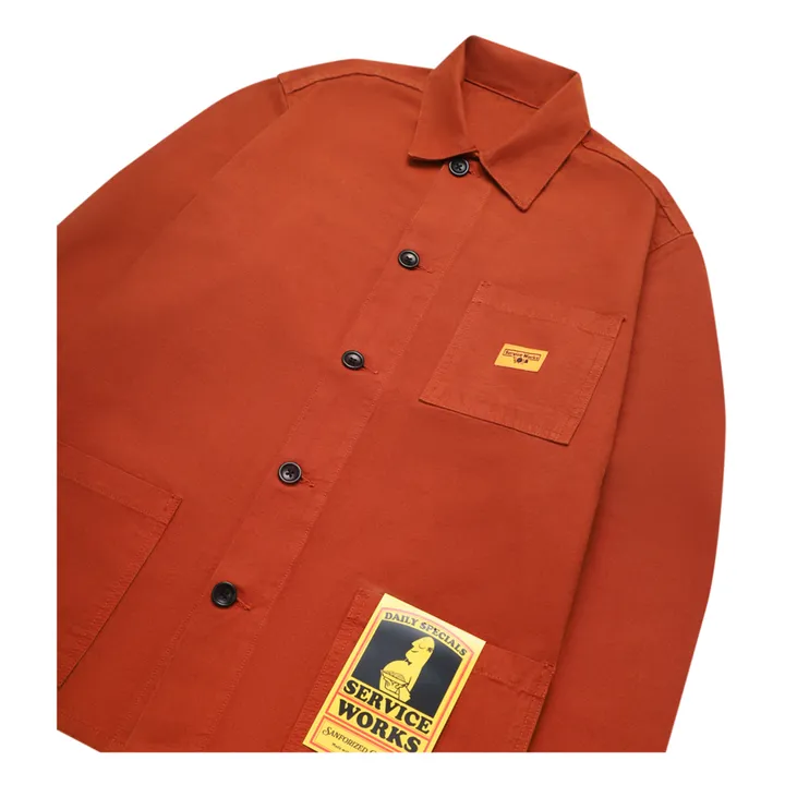 Service Works Veste Coverall Coton Bio | Terracotta