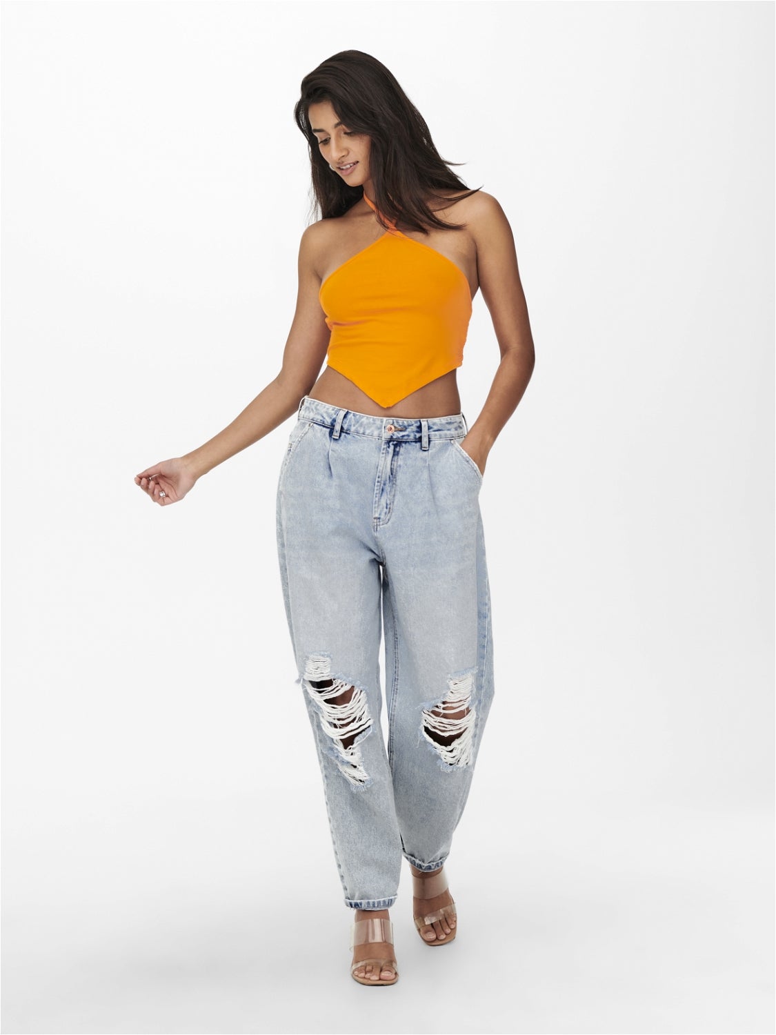 ONLVERNA Ballon Schnitt Jeans Light Blue Denim