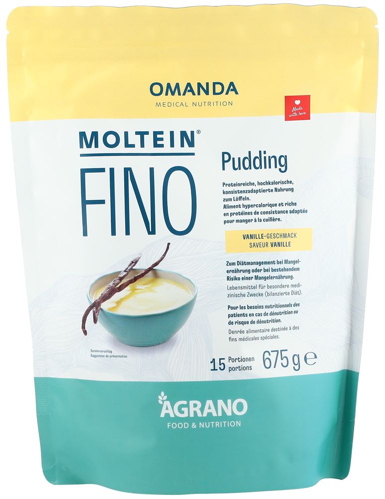 moltein FINO Pudding<br>675 g, Beutel, Pulver zum Einnehmen, Vanille