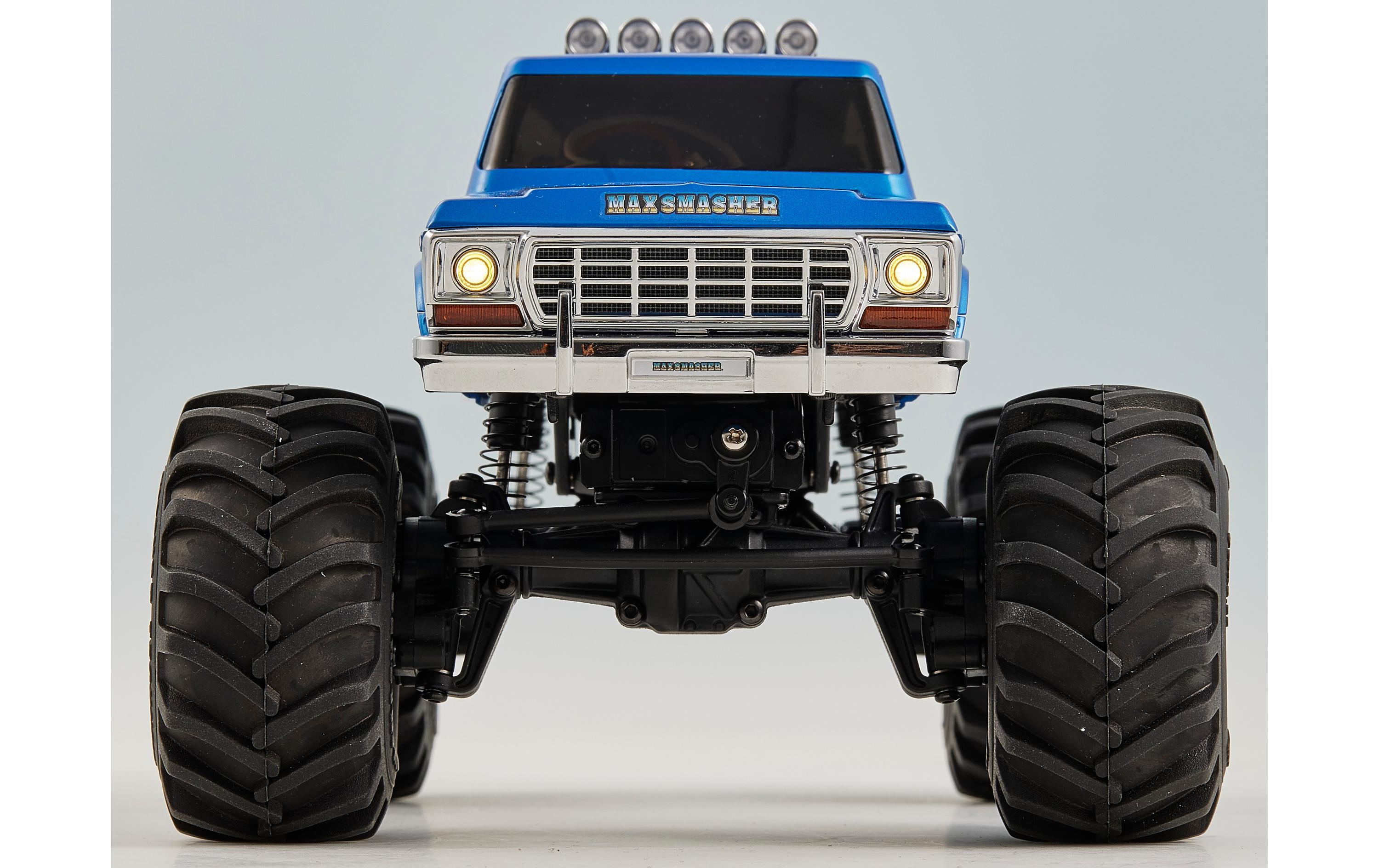 Monster Truck FCX24 Max Smasher 4x4, Blau RTR, 1:24<br>Micro Monstertruck mit 2-Gang Getriebe und Portalachsen