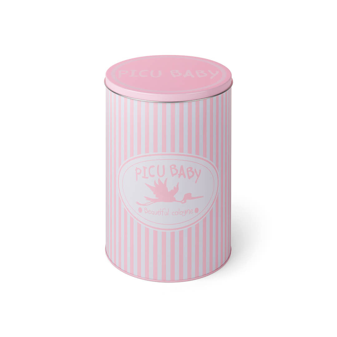 PICU BABY  Pack Tambor Lata Picu Baby Rosa - 1un