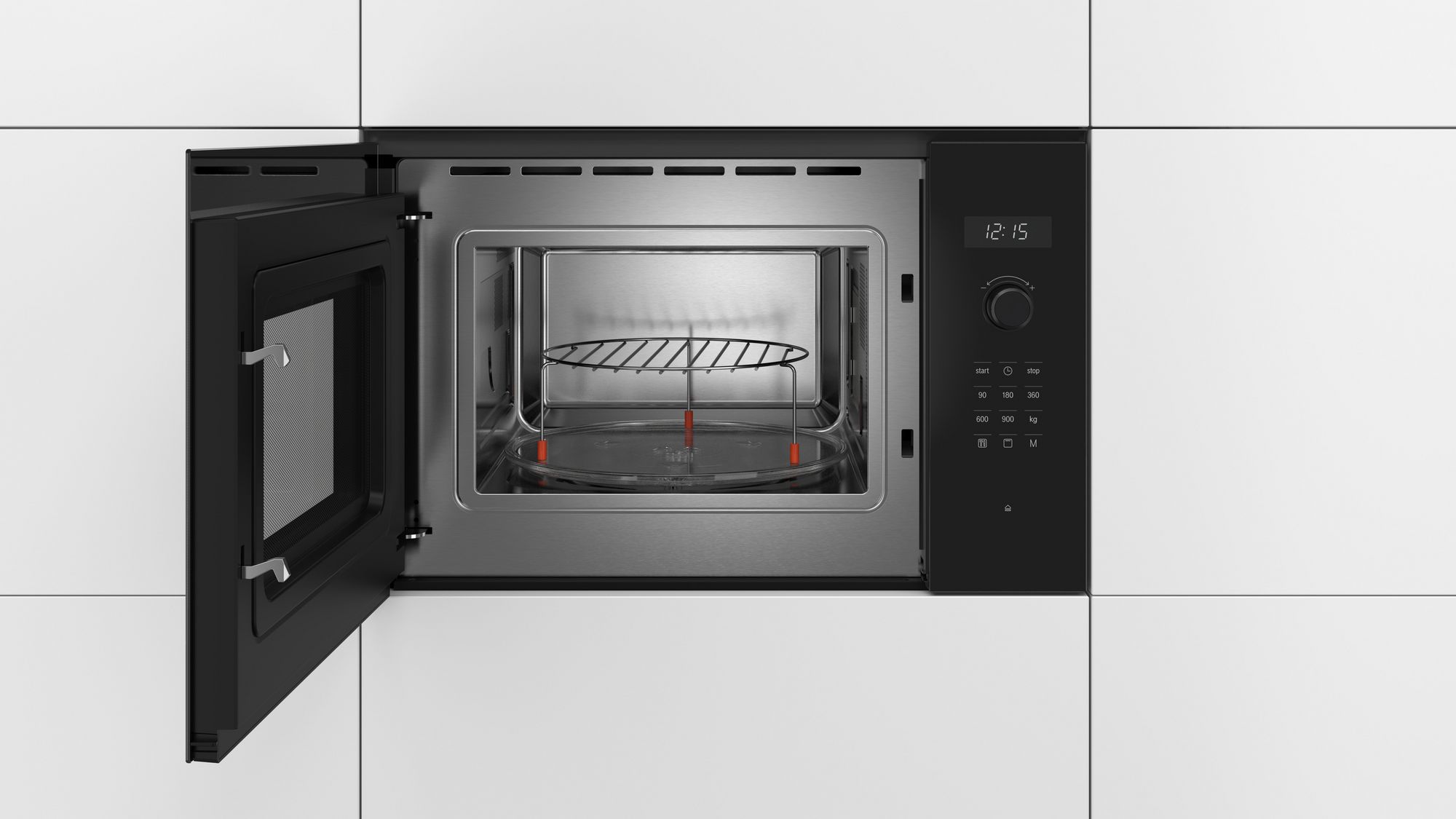 PRODUTO RECONDICIONADO # Micro-ondas de embutir Série 6 59 x 38 cm Preto BEL554MB0-B