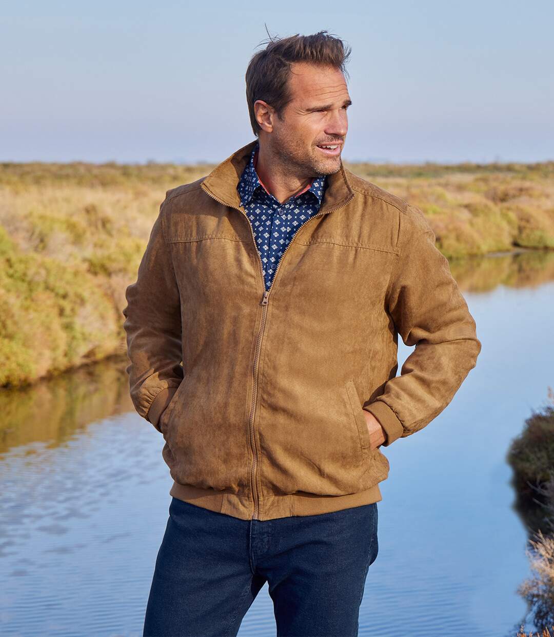 Blouson Suédine Doublé Polaire