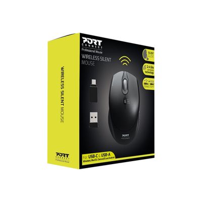 PORT DESIGNS - Souris sans fil - silencieuse - noir
