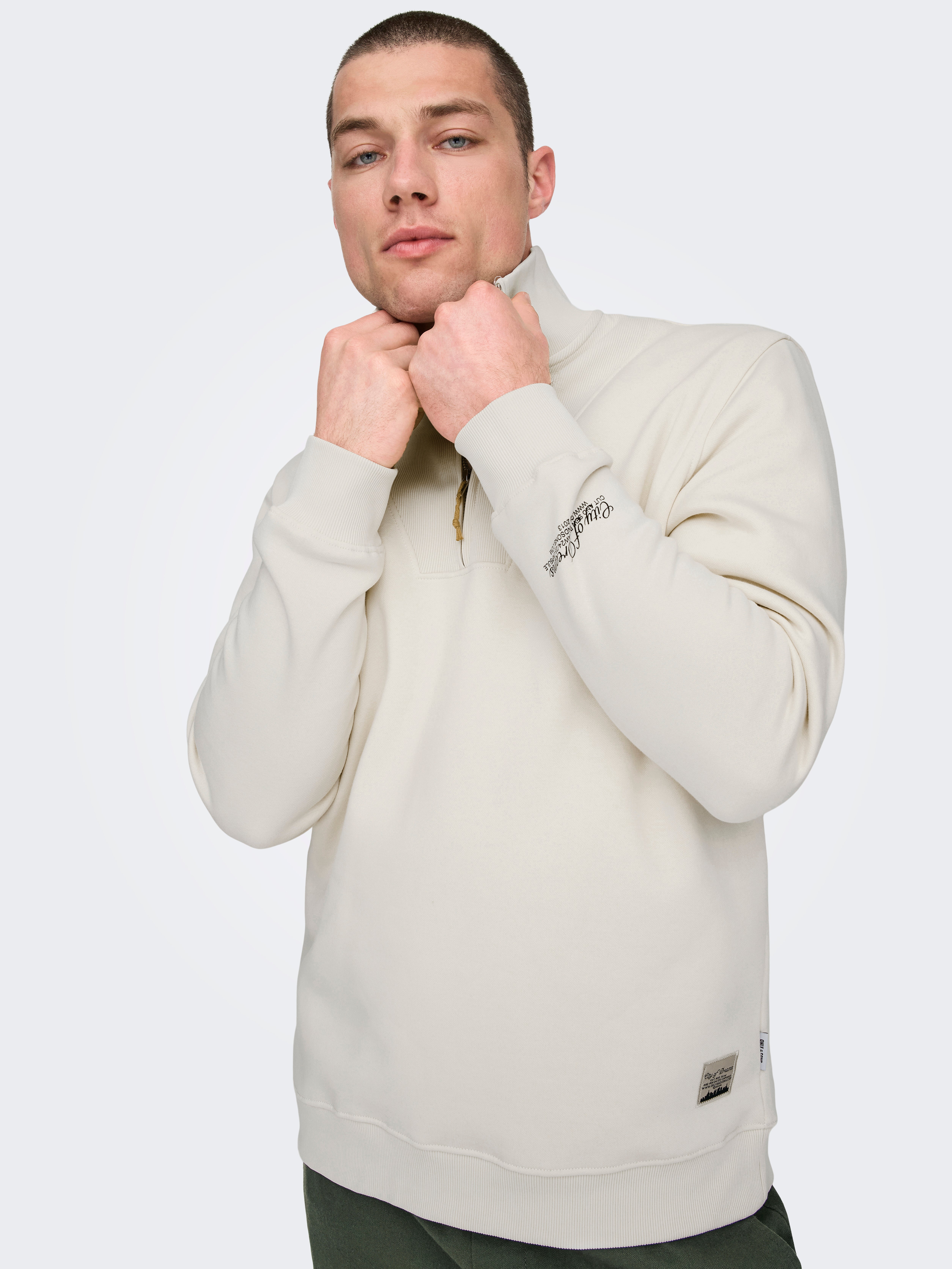 ONSRILEY Sweatshirt Antique White