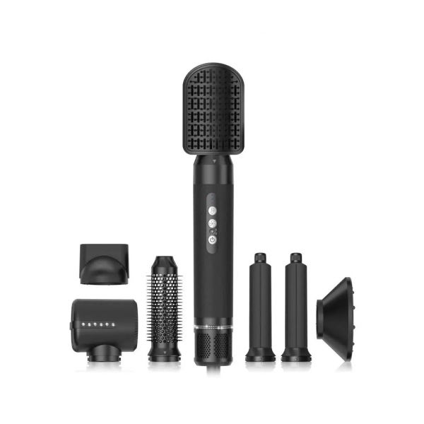 OnLike Secador Modelador 7 em 1 Preto/Prata