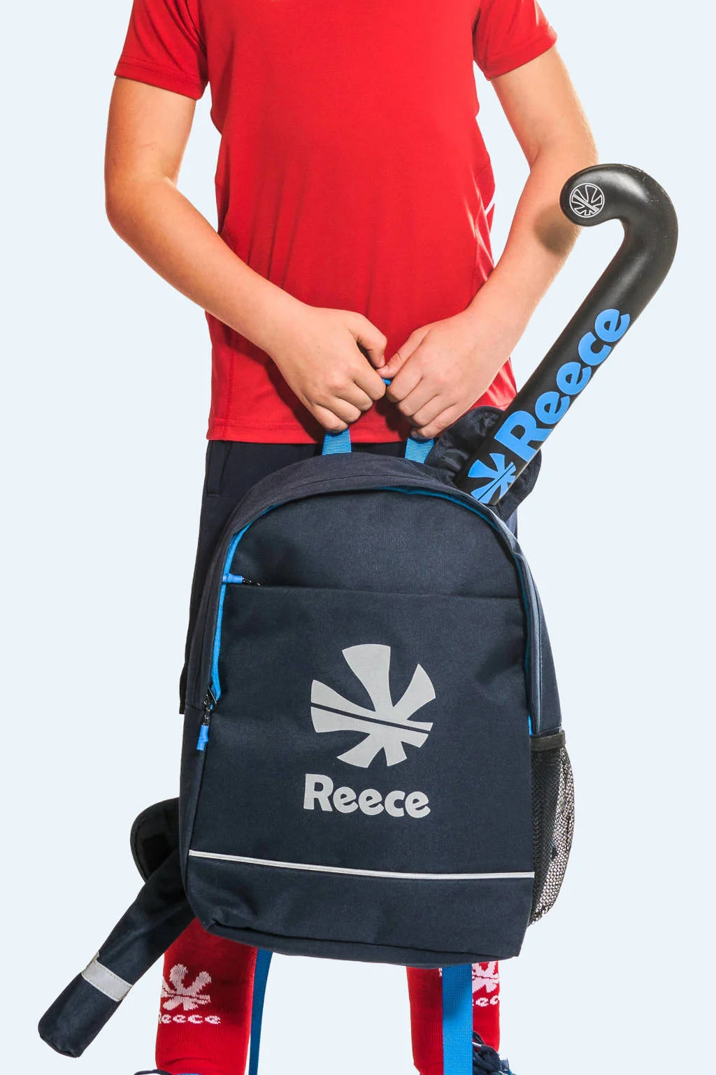 Reece hockey rugtas blauw/wit