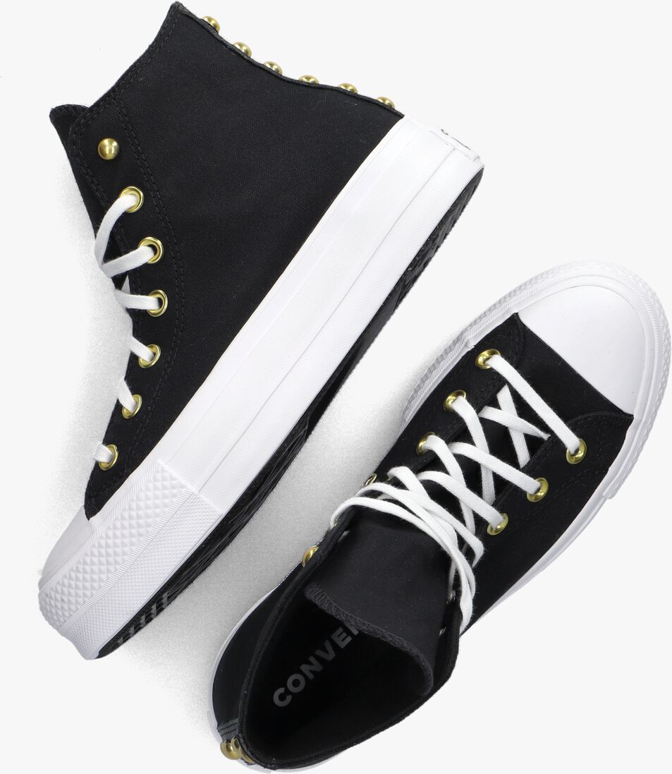 CONVERSE zwarte converse hoge sneaker chuck taylor all star lift platform