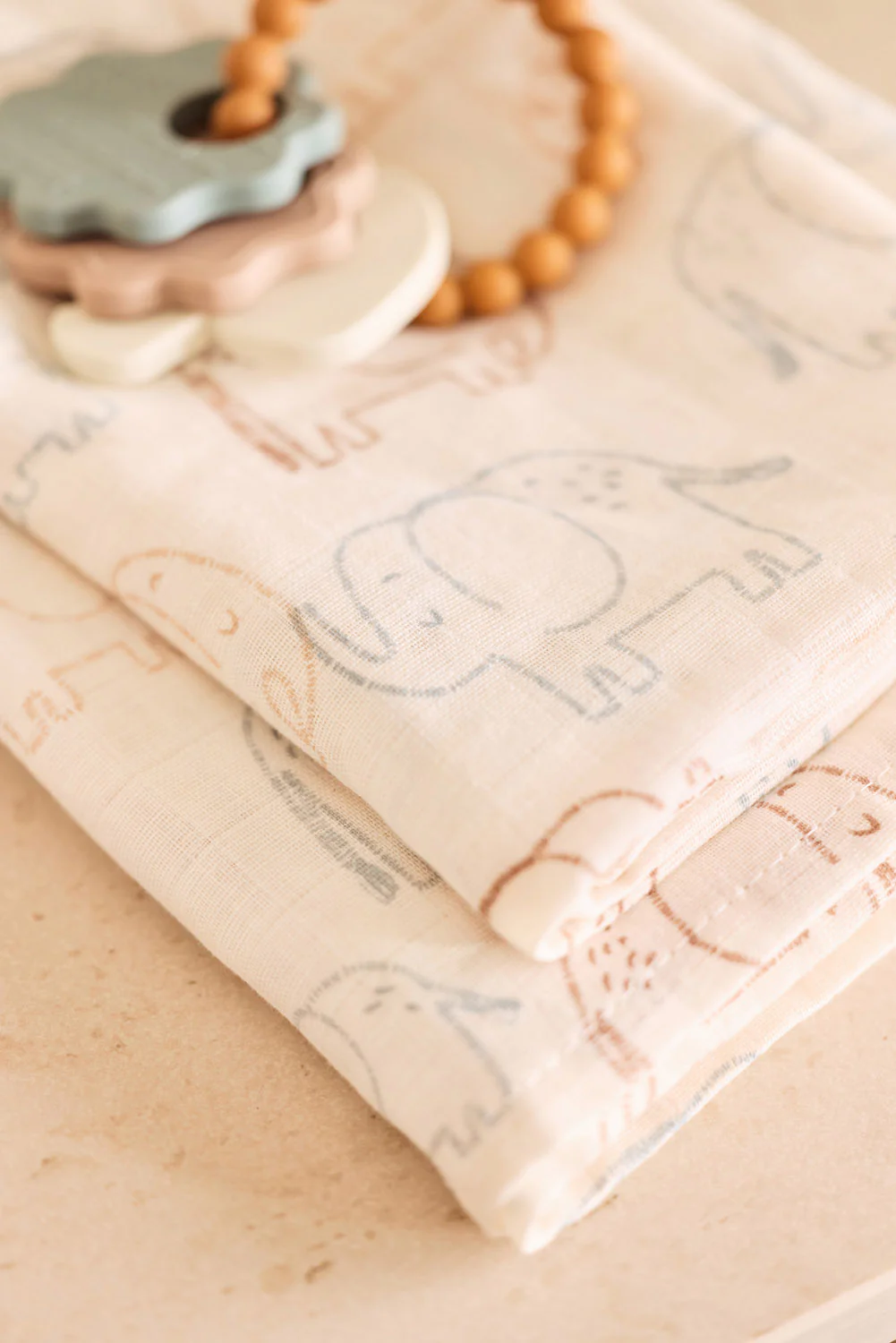 Jollein Jollein hydrofiel  115x115cm 2pack Elephant Tales