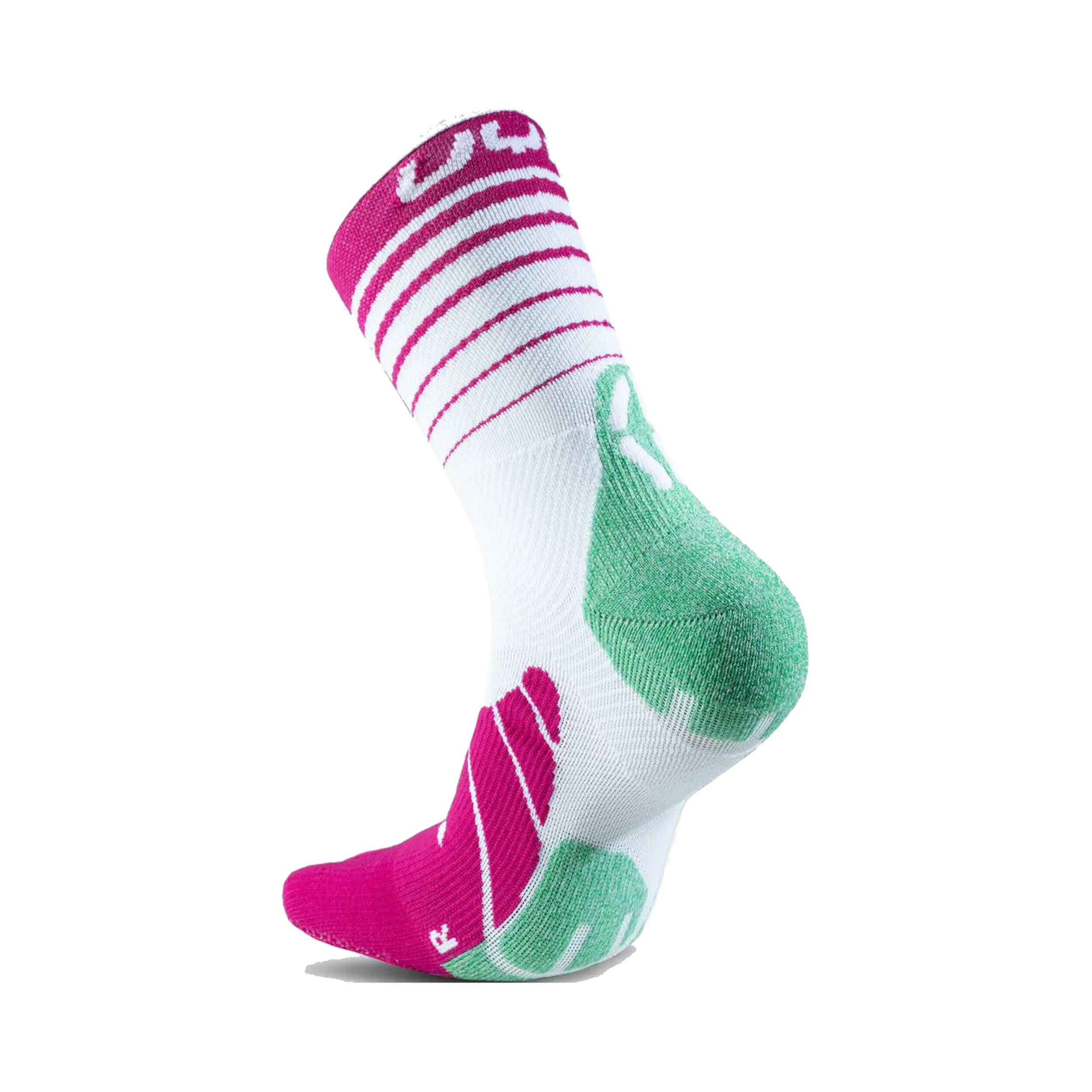 UYN Runner's Five Chaussettes De Running Femmes - Blanc , Vert