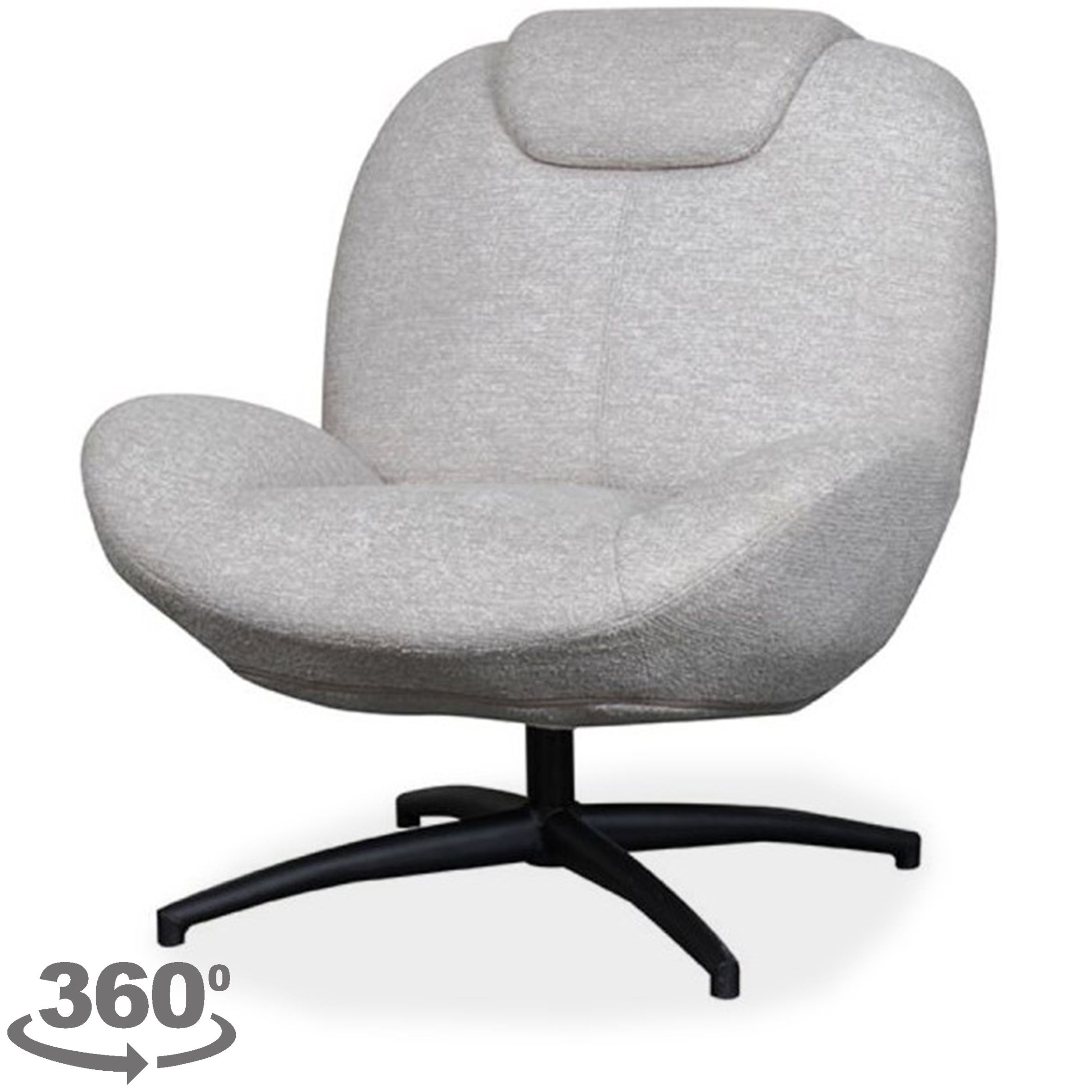 Draaifauteuil WX-67.015 Clayton B82 x D89 x H91 cm