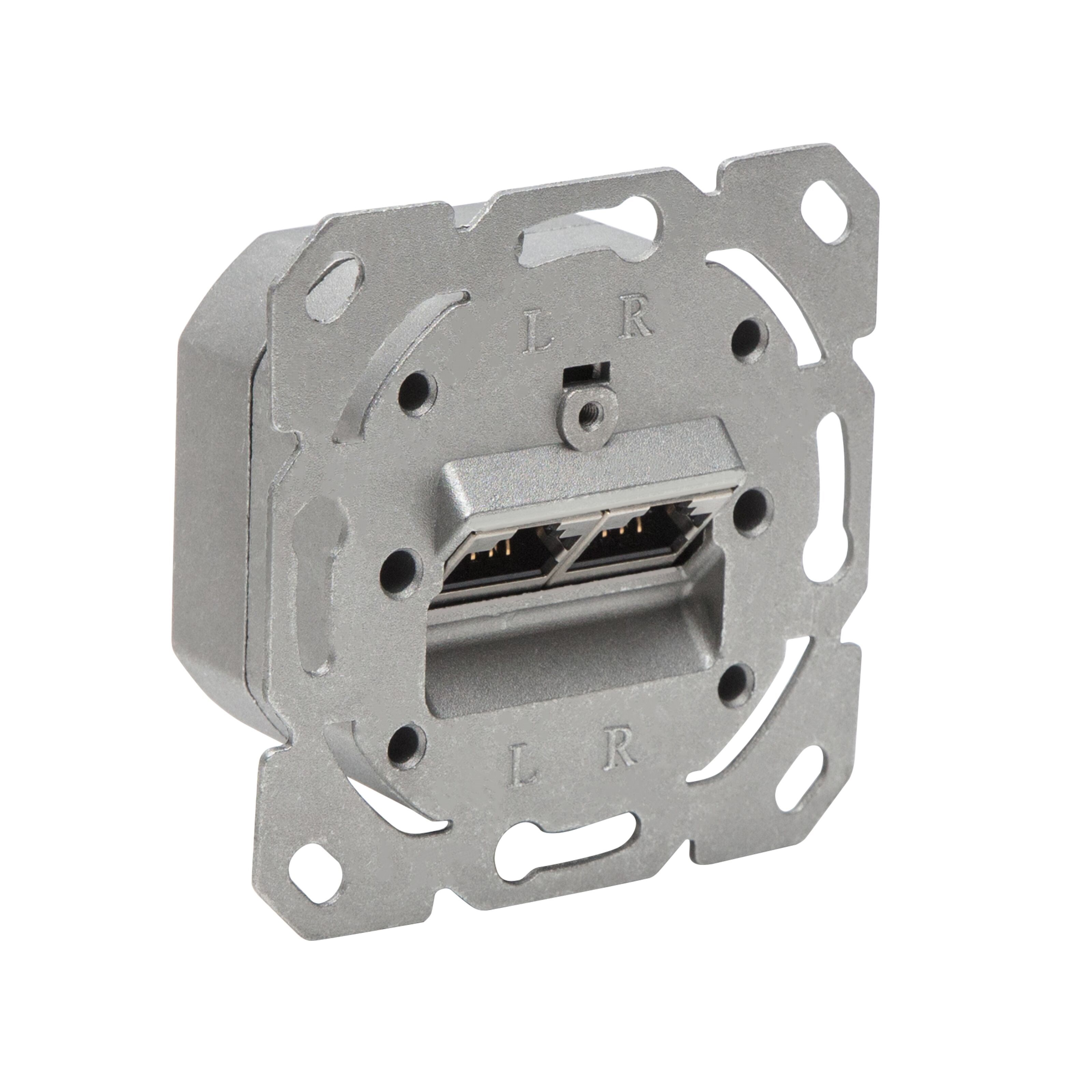 Luxorparts Utenpåliggende FTP-nettverksuttak Cat. 6 2-ports