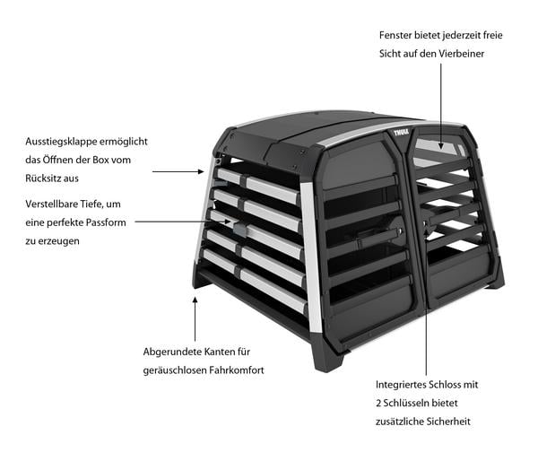 THULE® Allax Double M Hundetransportbox, ca.