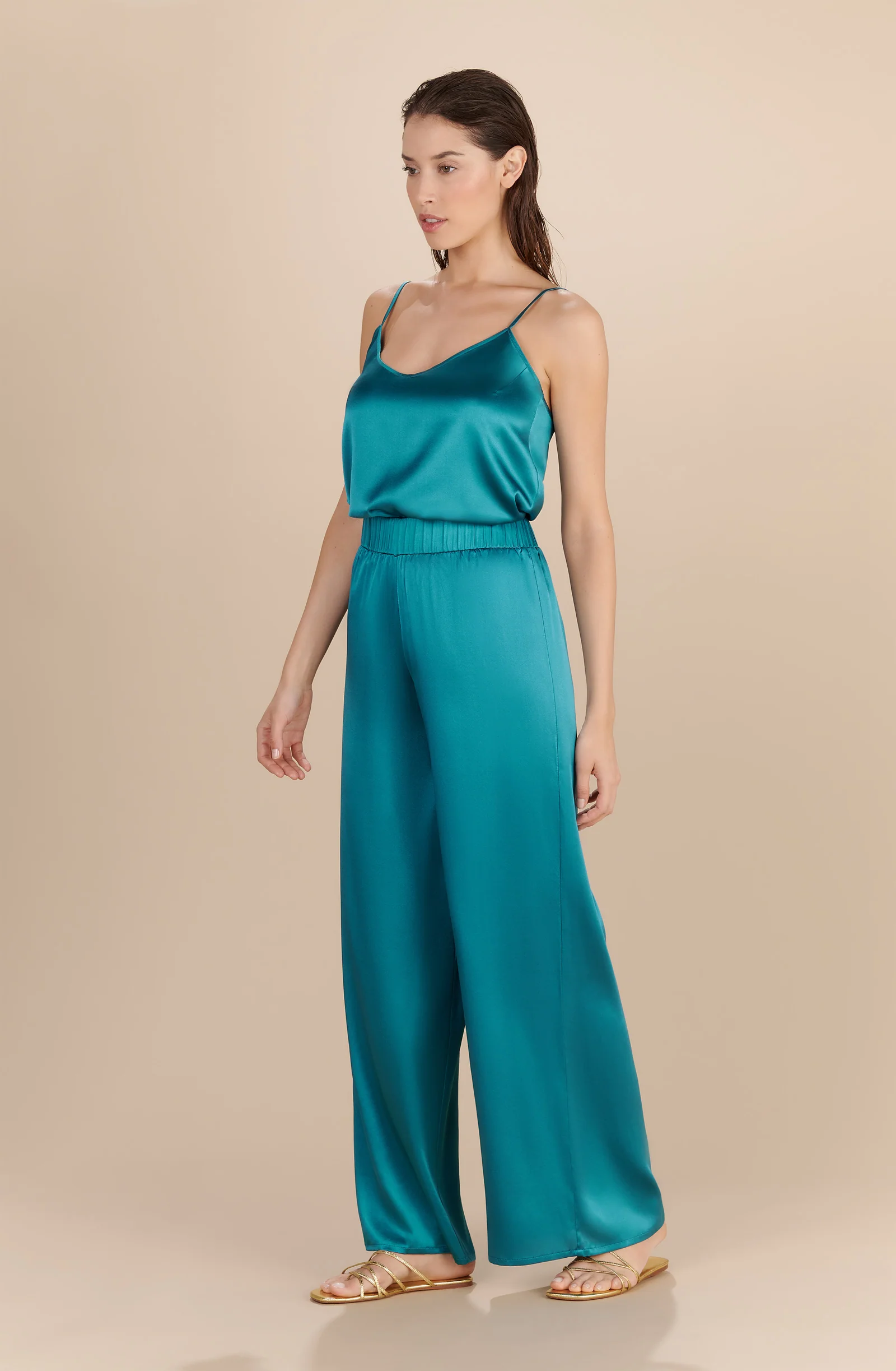 tom Pantalon large persan en soie Persan