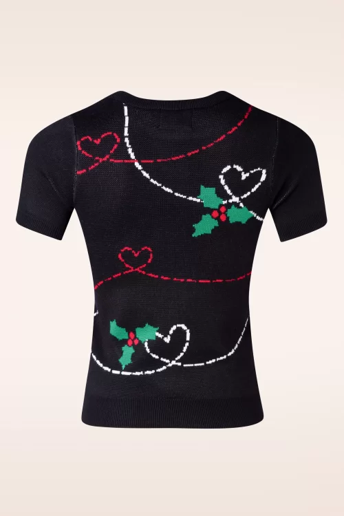 Bunny Angelica gebreide top in zwart