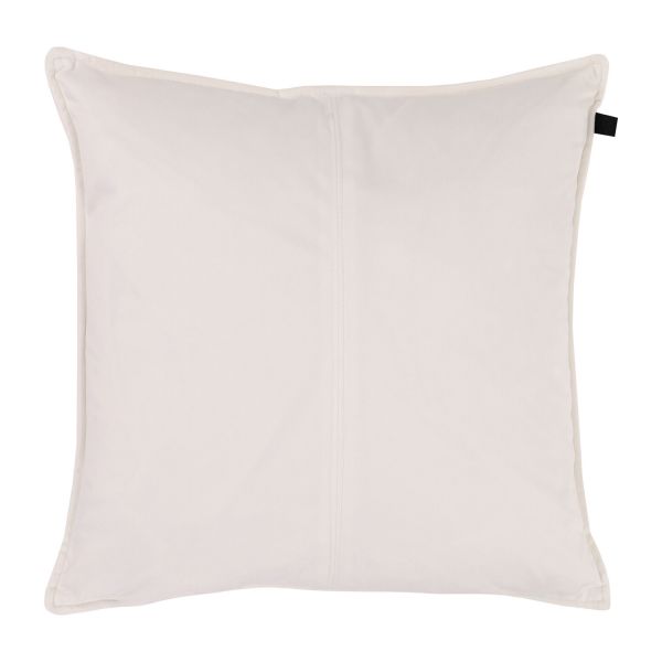 Overseas Middlestitch Kussen - 60 x 60 cm– Velours – Beige