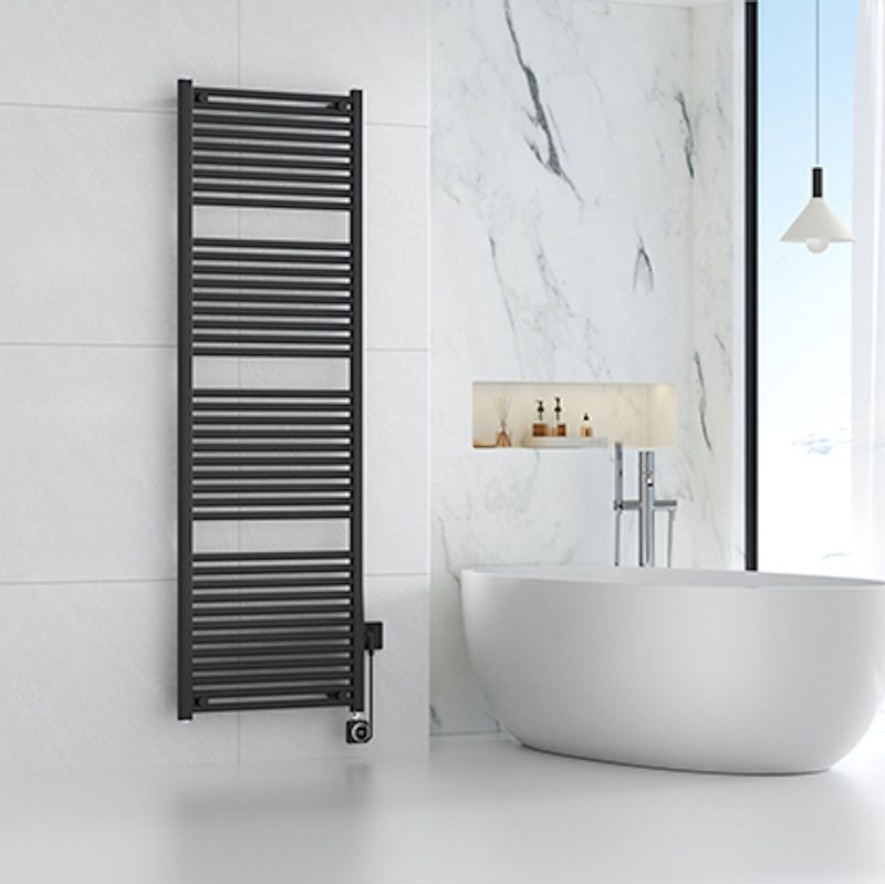 Wiesbaden - Elara - Elektrische Radiator - Mat Zwart - Staal - Smart Wifi