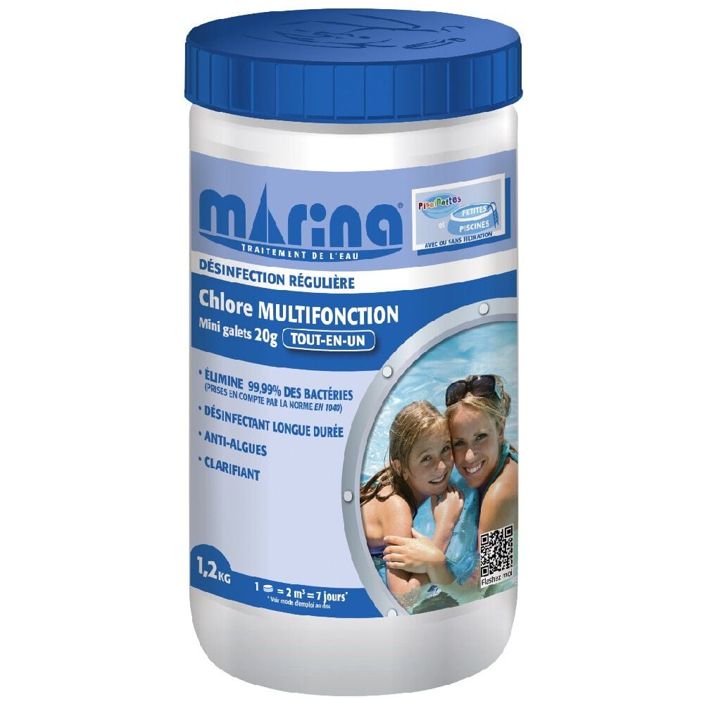 Chlore multifonctions pastille 20g Marina